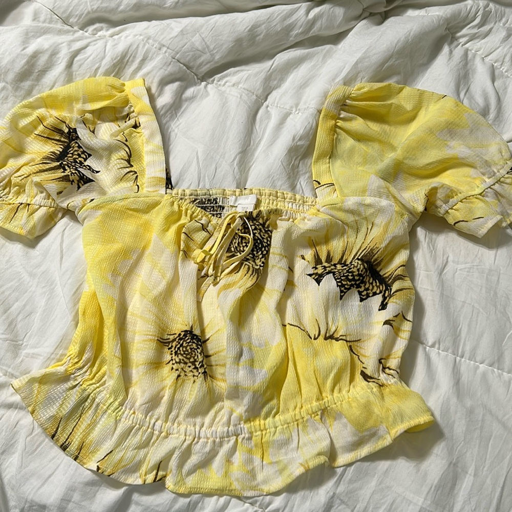 Sunflower crop top - Picture 1 of 2